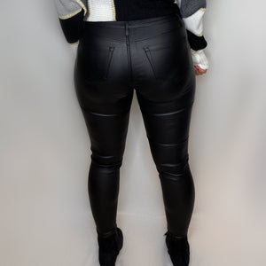 "Sleek Black" Leather Pants